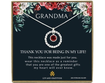 Gift for Grandma on Mother's Day, Grandmother Necklace, Grandma Gift, Gift For Grandma from grandchildren, Grandma, Grandma Necklace