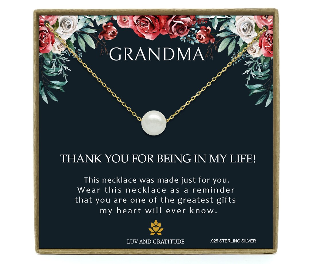 Gift for Grandma on Mother's Day Grandmother Necklace Etsy