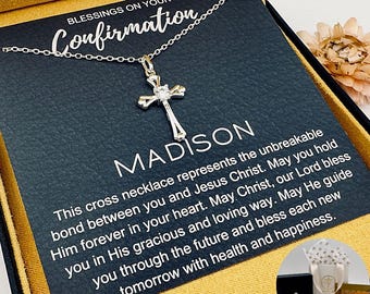 Confirmation Gifts for Girls, Confirmation Necklace, Girls Confirmation Gifts, Gift from Godparent, Confirmation Gift for Girl from Parents