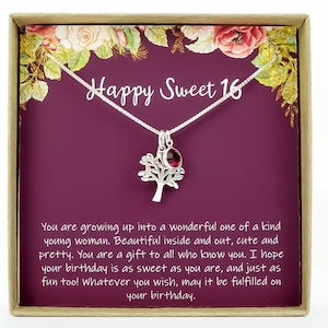 Sweet Sixteen Gift Sweet Sixteen Jewelry 16th Birthday gift Daughter&#39;s Sweet 16 Birthday Sweet 16 Birthday Personalized Gift Sterling Silver