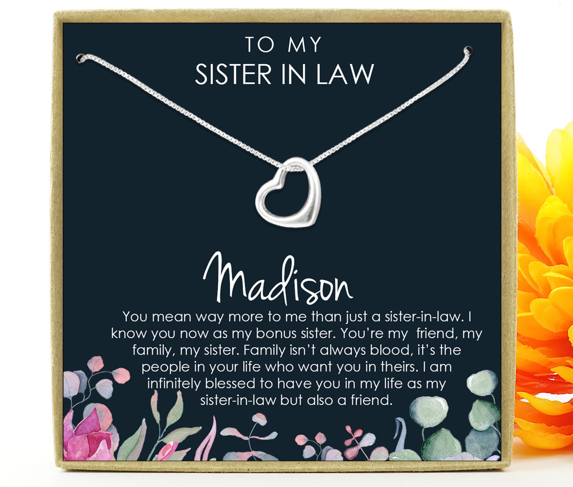 Sister in Law Wedding Gift Sister in Law Gift Bonus Sister Etsy Canada