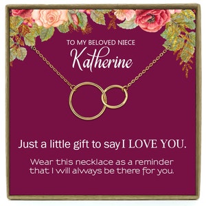Cadeau pour Niece, Cadeau de niece, cadeau d’anniversaire pour la nièce, carte d’anniversaire de nièce, cadeau pour le collier de niece, bijoux de nièce, cadeau pour la nièce de tante