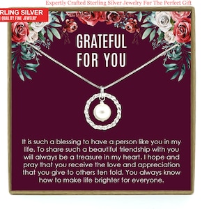 Appreciation Gift, Thank you gift, Gift for friend, Best friend gift, Gratitude Gift, Best friend necklace, Thank you for being in my life