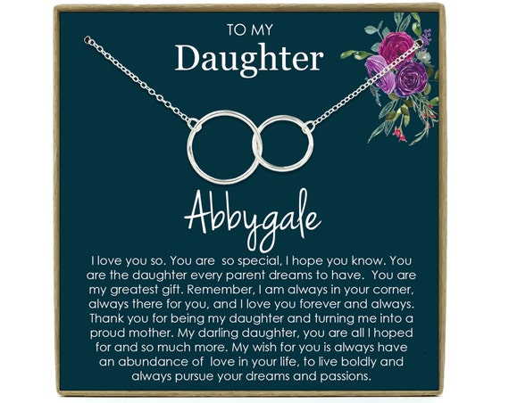 Daughter Gift from Mom to Daughter Necklace for Daughter Gift for Daughter from Mom daughter gift from dad to daughter birthday gift