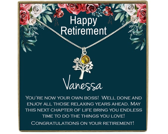 retirement jewellery gifts