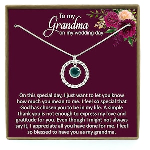 Grandma Wedding Gift, Grandmother of the Bride Gift to Grandma Wedding Gift for Grandma of the Groom Grandmother Wedding Gift