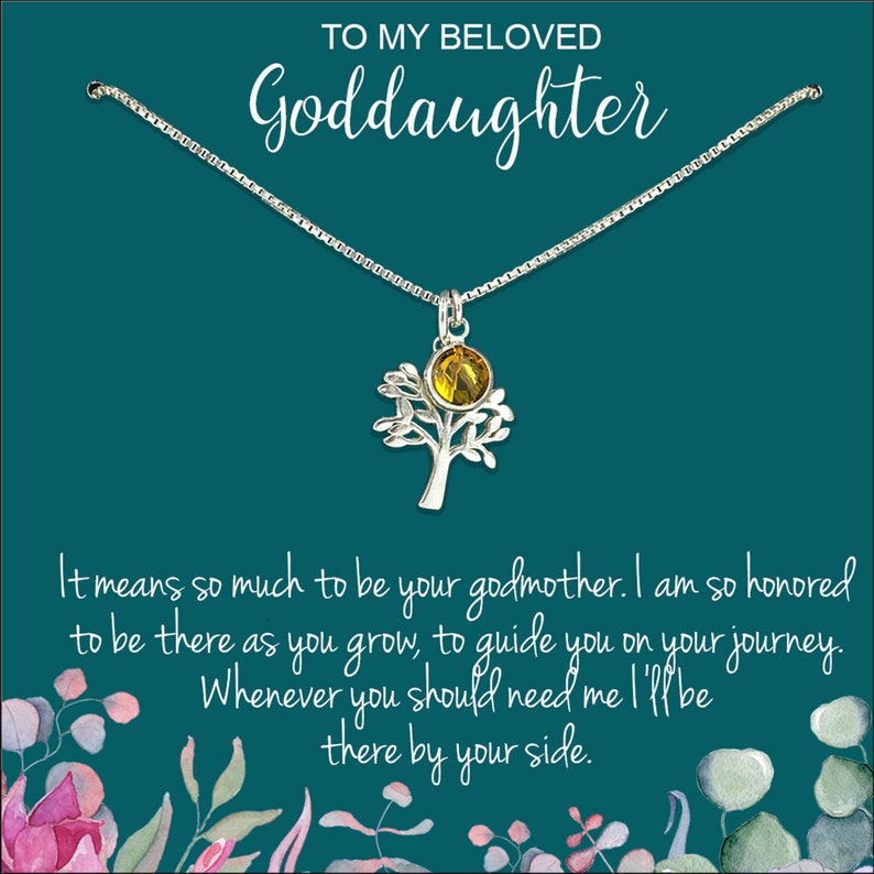 Goddaughter Gifts From Godmother Goddaughter Necklace Etsy