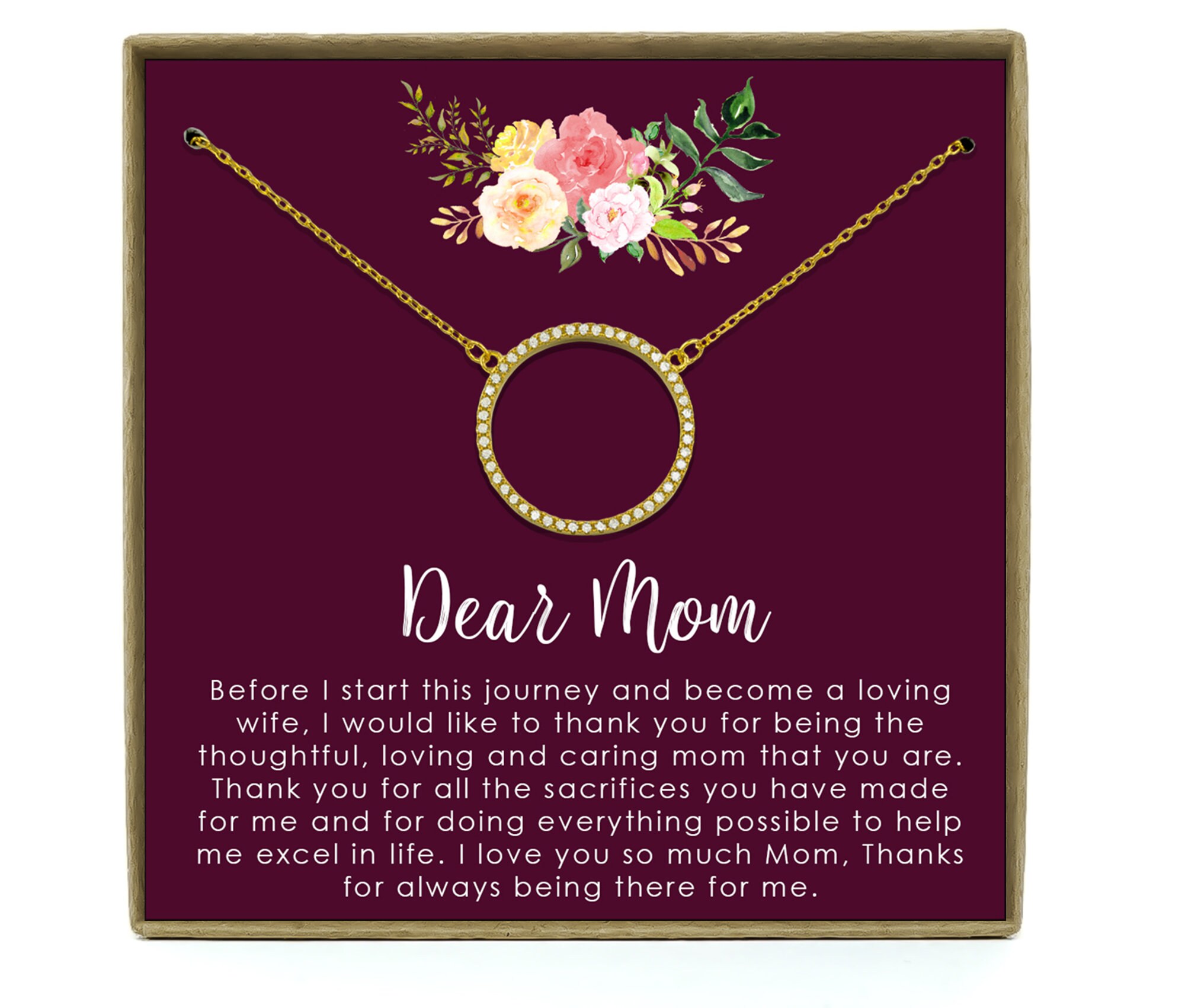 Mom Wedding Gift From Bride Mom Wedding Gift From Son Etsy