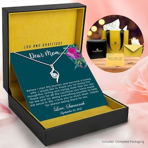 Cadeau pour la mère de la mariée, cadeau pour la mère de la mariée de la fille, collier pour la mère de la mariée, cadeau de mariage pour la mère de la mariée