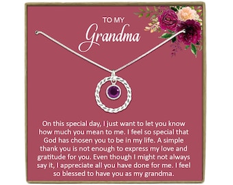 Grandmother Necklace Personalized, Grandma Gift, Gift For Grandma from grandchildren, Grandma, Grandma Necklace, New Grandma