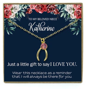 Cadeau de nièce de tante, cadeau pour nièce, cadeau de nièce, cadeau d’anniversaire pour nièce, carte d’anniversaire de nièce, cadeau pour collier de nièce, bijoux de nièce