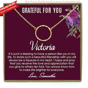 Appreciation Gift, Thank you gift, Gift for friend, Best friend gift, Gratitude Gift, Best friend necklace, Thank you for being in my life