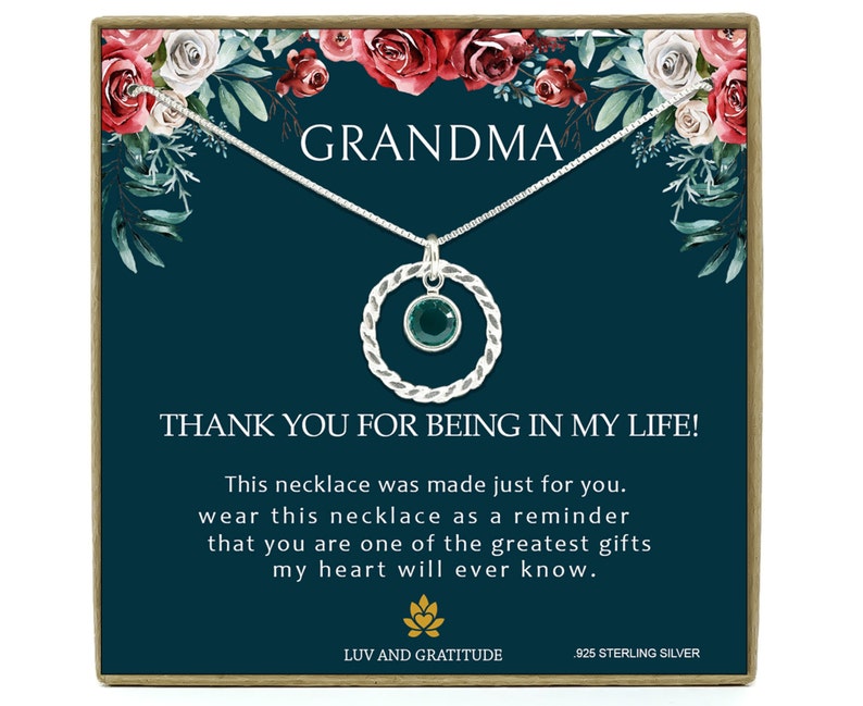 Gift for Grandma Necklace Grandmother Gift Gift for Grandma Etsy Canada