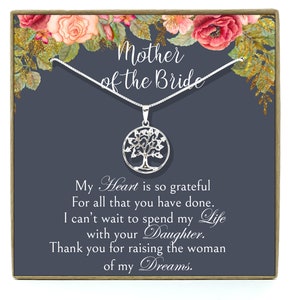 Mère du cadeau de mariée du marié, cadeau pour la mère de la mariée du marié, merci cadeau nuptial de mariage du marié