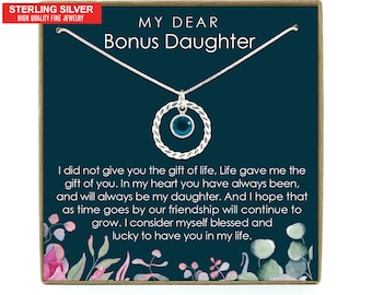 Bonus Daughter Gift, Step Daughter Gift, Stepdaughter Necklace