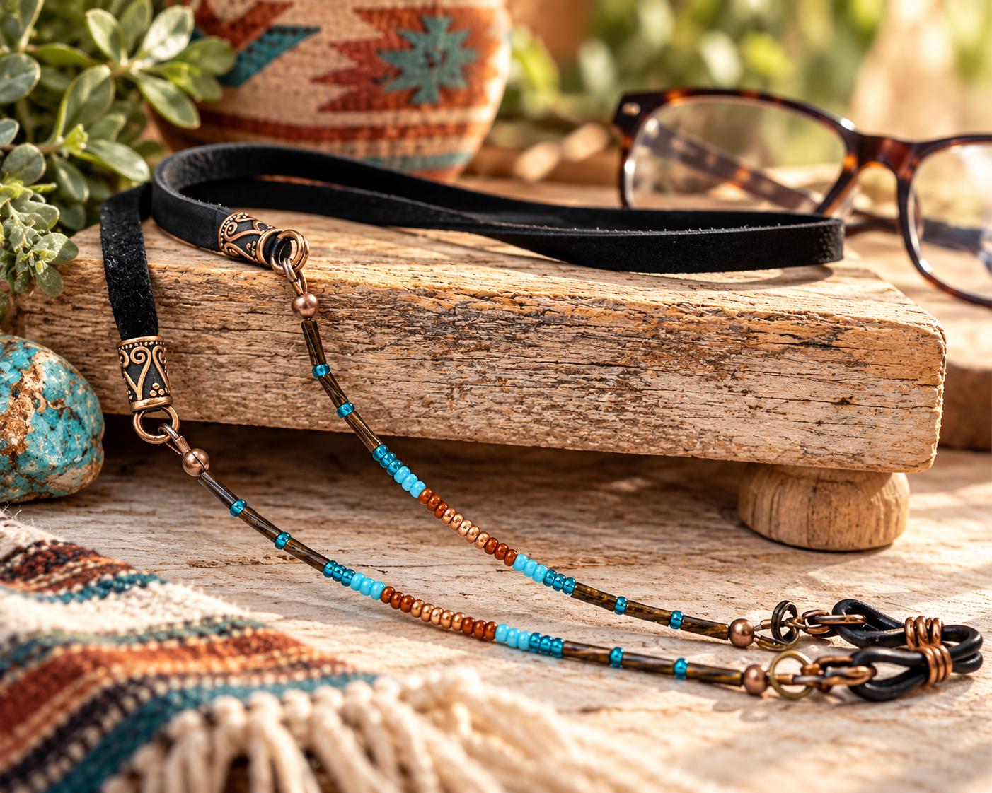 Leather Necklace Eyeglass Holder - Etsy