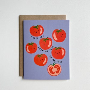 Tomaten Love Karte / Blanko Karte / Everyday Card / Thinking of You Karte / Jubiläumskarte