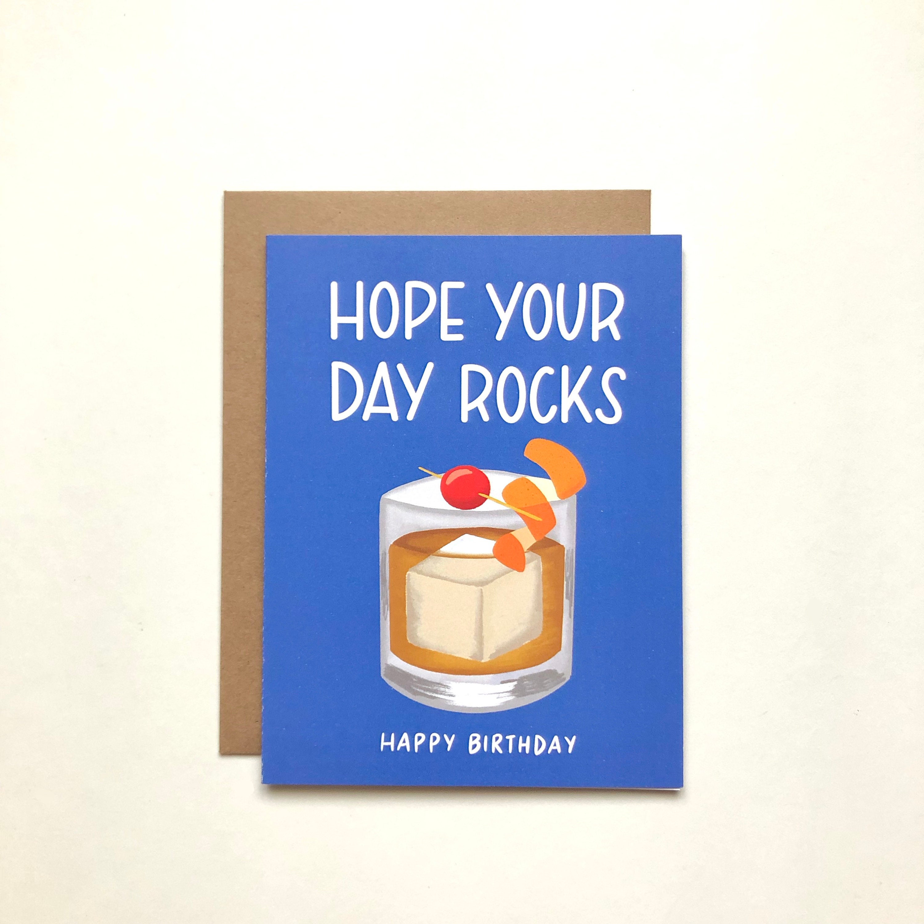 Hope Your Day Rocks Birthday Card Father's Day Card Etsy