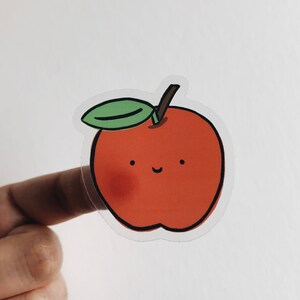Apple Clear Sticker