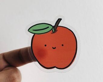 Apple Clear Sticker
