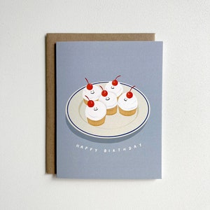 Cupcake Birthday Card / Blank Card