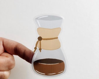 Chemex Die Cut Clear Sticker