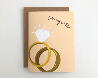 Bagues de mariage - Carte de mariage