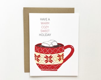 Hot Chocolate - Holiday Card, Christmas Card