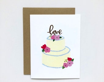 Wedding Cake - Wedding Card