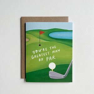 Tarjeta de cumpleaños de golf / Tarjeta en blanco / Tarjeta de todos los días / Tarjeta de amor