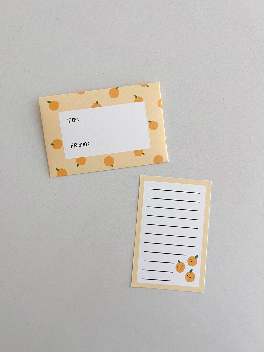 Printable Clementine Stationery Set Printable Stationery Instant
