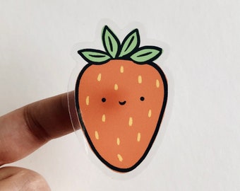 Strawberry Clear Sticker