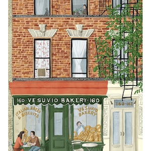 Vesuvio Italian Bakery New York City Wall Art Print