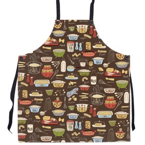 Retro Macaroni And Cheese Pattern Apron