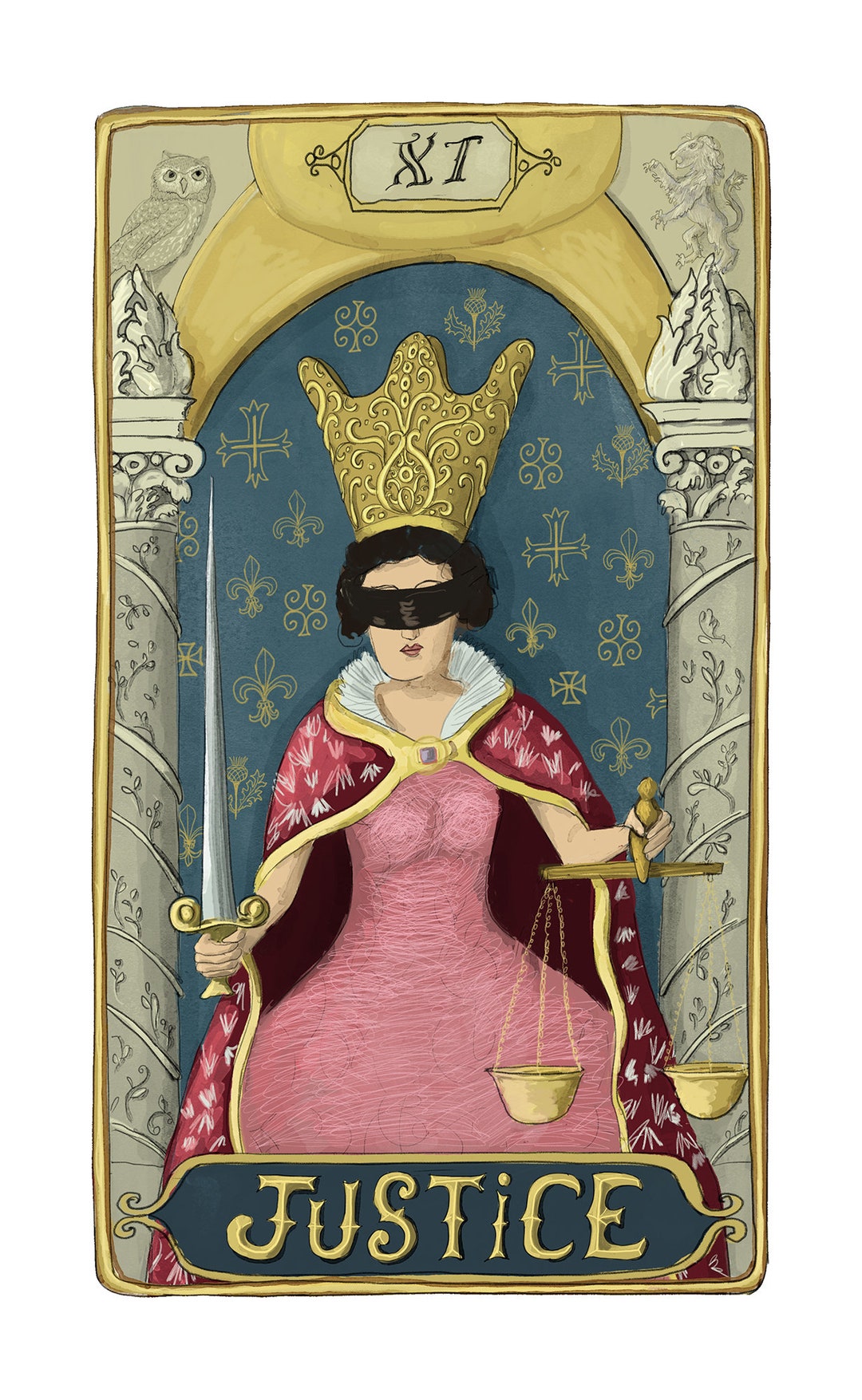 Tarot Card Wall Art Print Justice Card Etsy tarot-card-wall-art-print-justice-card-etsy