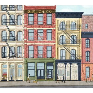 NYC Tribeca Architecture Wall Art Print