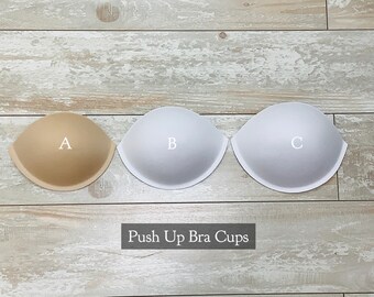 Push up Cups for Sew In, Form Filled Push up Cups Size A, B, C, Bridal Bra  Sew in Cups, Bra Inserts, Teardrop Bra Pads, Nude Bra, Bra Cups 