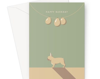 Fawn Français d’anniversaire Bulldog - Joyeux Barkday pour tous les amateurs de chiens!