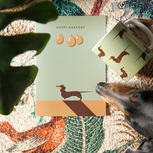 Carte d’anniversaire Cream Dachshund - Joyeux Barkday pour tous les amoureux des chiens! image 4