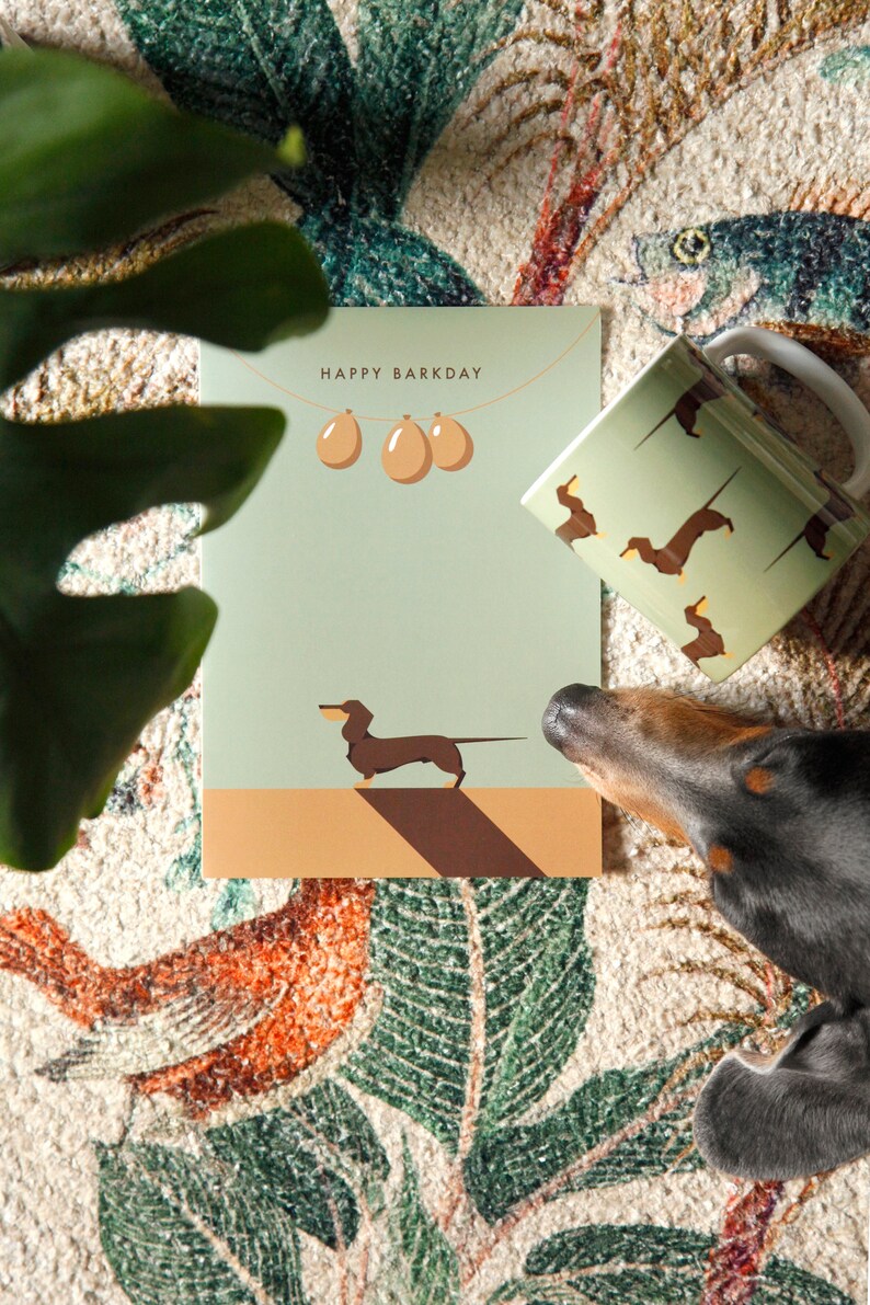 Carte d’anniversaire Cream Dachshund - Joyeux Barkday pour tous les amoureux des chiens! image 4