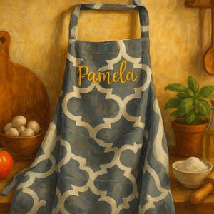 Custom Personalized Apron - Embroidered Name Kitchen Gift