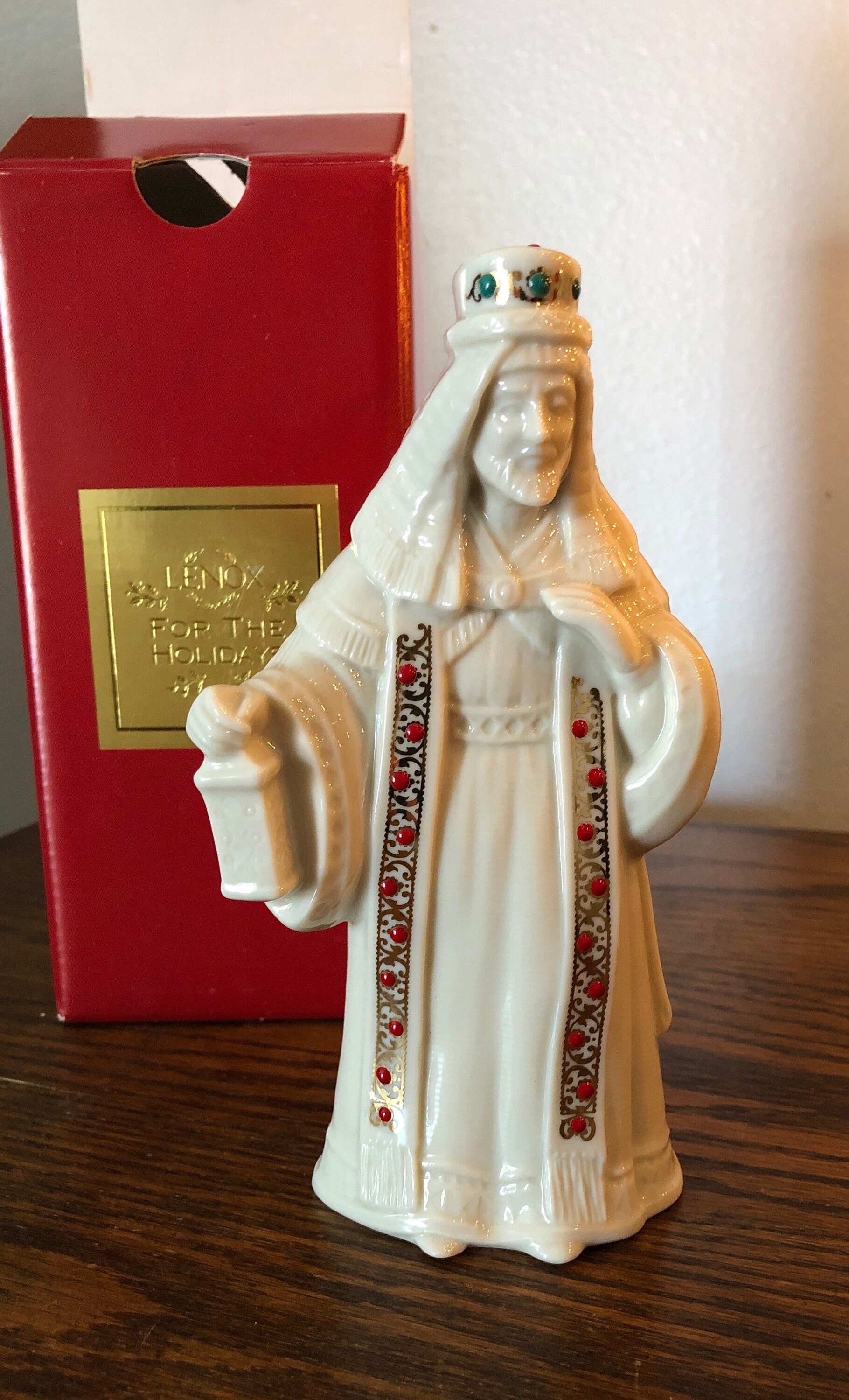 Lenox China Jewels Nativity King Melchior Wiseman 24k Gold - Etsy
