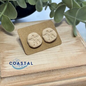 Sand dollar Studs | Sand dollar | Beach | Tropical | Summer | Lightweight | Summer Earrings | Beach Jewelry | Tropical Jewelry