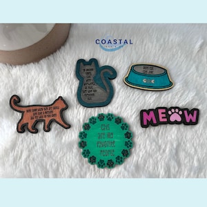 Refrigerator Magnets | Cat Magnets| Wood Magnets | Magnets | Animal Magnets | Cat Mom Gift | Cat Lover Gift