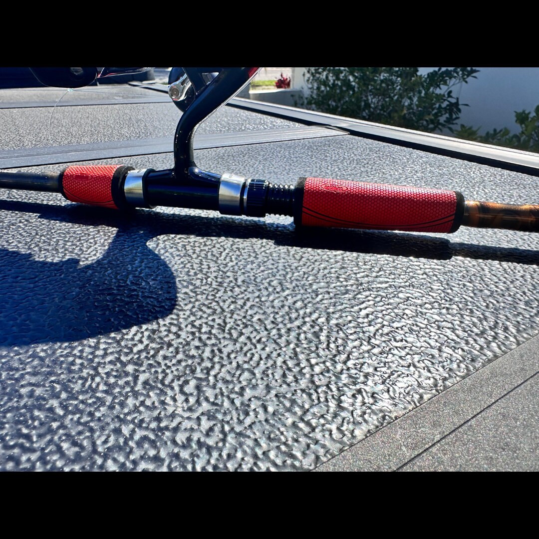 Custom Fishing Rod Gift for Him Gift for Her Fishing Rod Orange Fishing