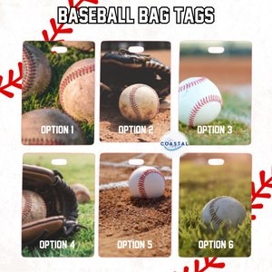 Baseball Bag Tag | Baseball Bag Accessory | ID Tag | Name Tag | Zipper Tag | Team Accessory | Baseball Name Tag