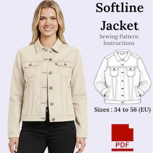 Softline Jacket Sewing Pattern. Modern Cozy Jacket