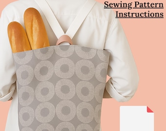 Reusable Market Bag Sewing Pattern PDF: Easy DIY Tote Bag