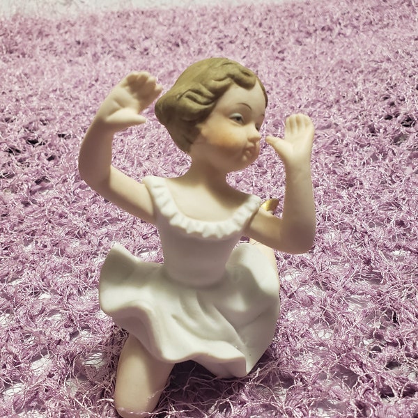 Vintage German Porcelain Ballerina Figurine