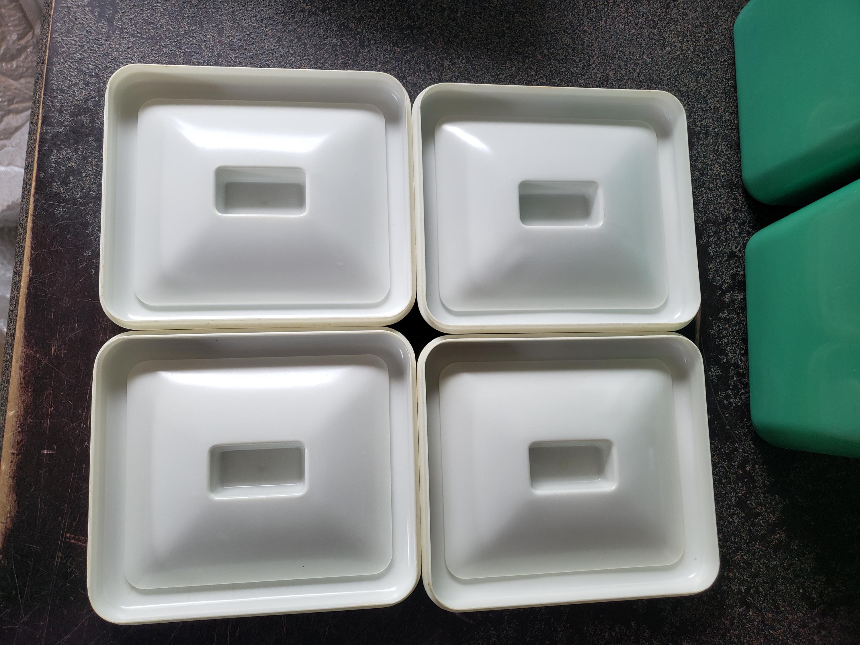 Vintage Lincoln Beautyware 4 Piece Canister Set, Turquoise Aqua